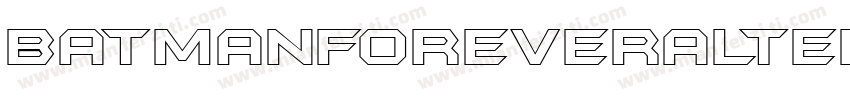 BatmanForeverAlternate Regular字体转换